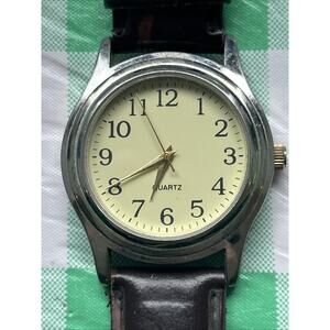 Advance Silver Tone Brown Band Women’s Quartz Watch